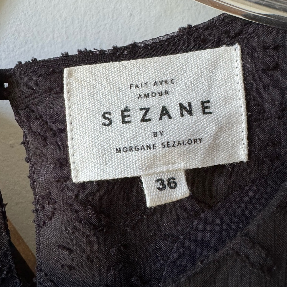 Sézane Moss Dress Black Size 4 US / 36 FR - Picture 7 of 17